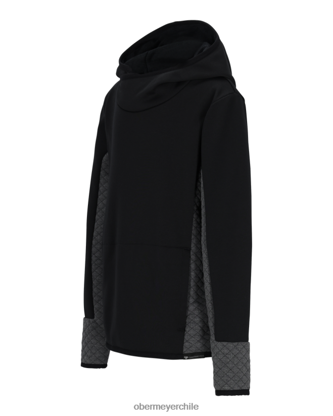 sudadera con capucha asher flc Obermeyer negro 06060L668 ropa