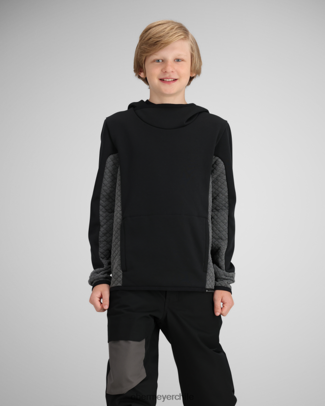 sudadera con capucha asher flc Obermeyer negro 06060L668 ropa
