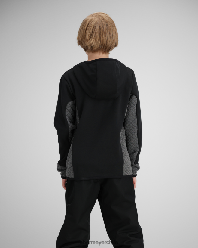 sudadera con capucha asher flc Obermeyer negro 06060L668 ropa