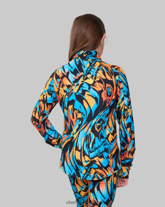 clara top con cremallera 1/4 Obermeyer viento remolino 06060L679 ropa