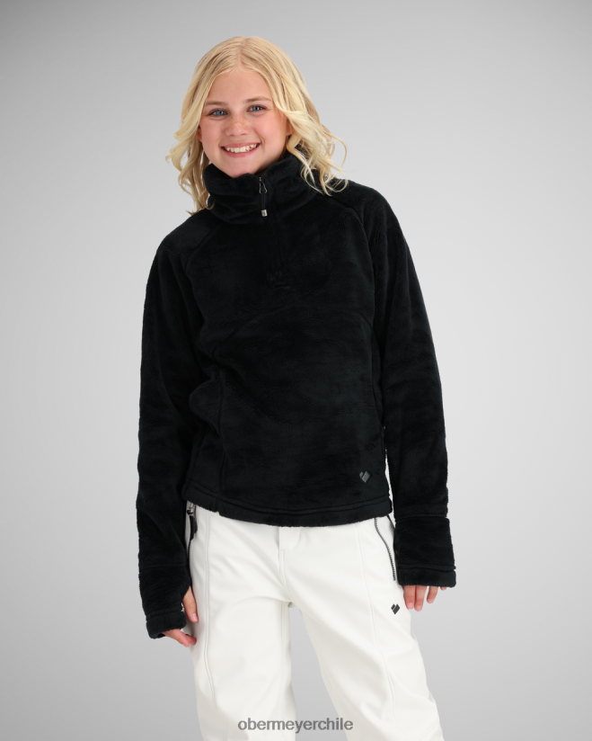 top de lana peluda Obermeyer negro 06060L619 ropa