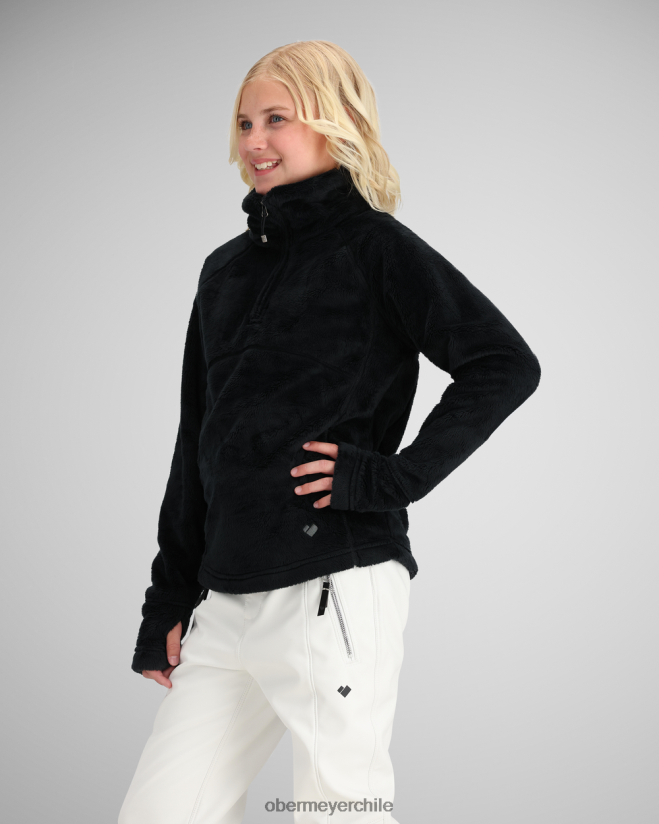 top de lana peluda Obermeyer negro 06060L619 ropa
