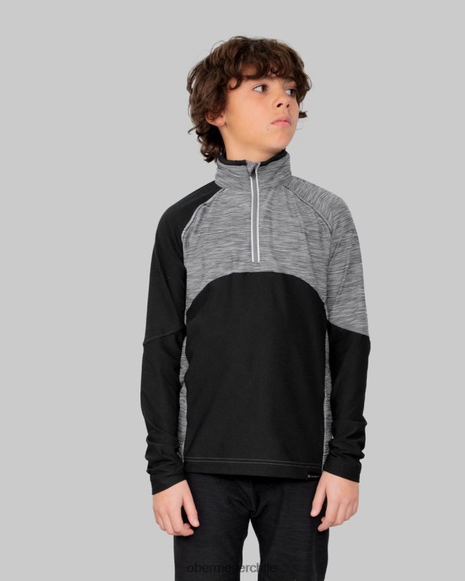 transporte 1/4 zip Obermeyer negro 06060L673 ropa
