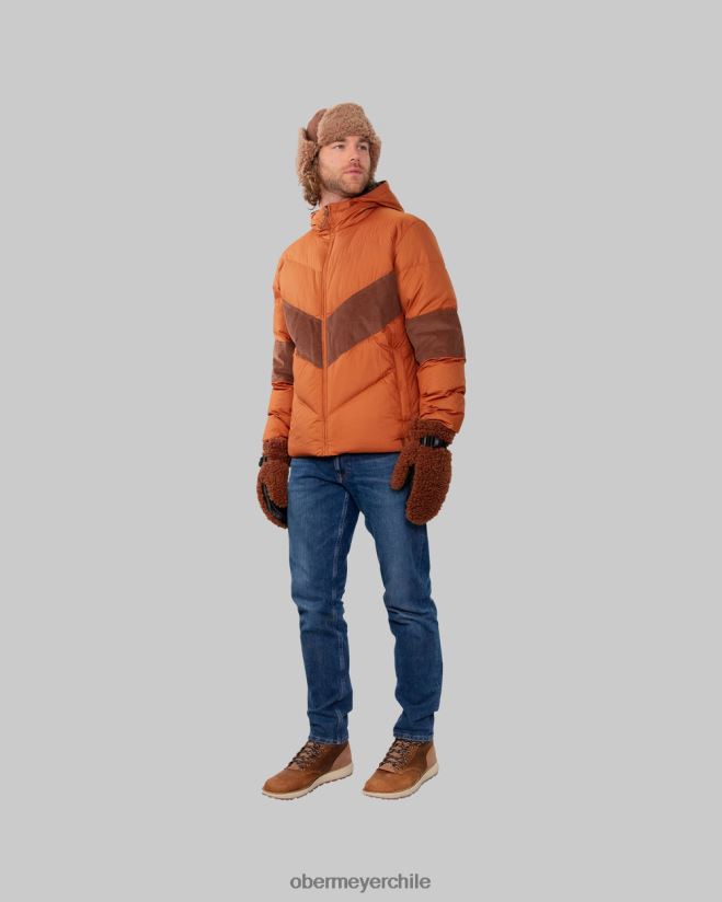 chaqueta de plumas bretona Obermeyer terracota 06060L487 ropa