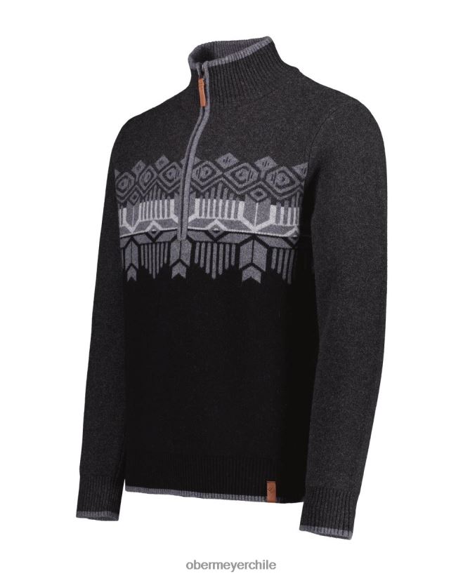suéter brady con 1/2 cremallera Obermeyer carbón 06060L464 ropa