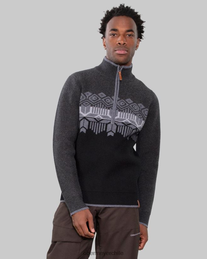 suéter brady con 1/2 cremallera Obermeyer carbón 06060L464 ropa