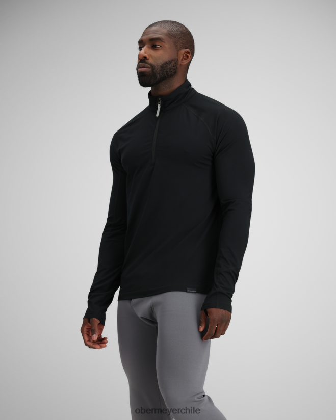 flexionar 1/4 de cremallera Obermeyer negro 06060L376 ropa
