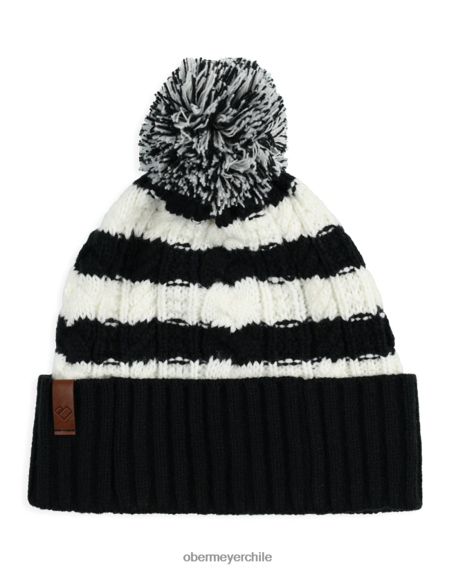 gorro ashcroft con pompón Obermeyer negro 06060L242 accesorio