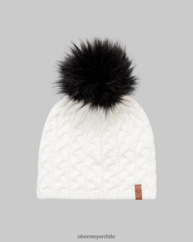 gorro nyc ff con pompón Obermeyer blanco 06060L66 accesorio