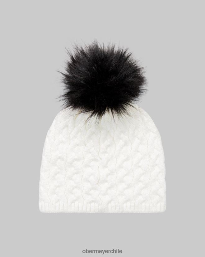 gorro nyc ff con pompón Obermeyer blanco 06060L66 accesorio