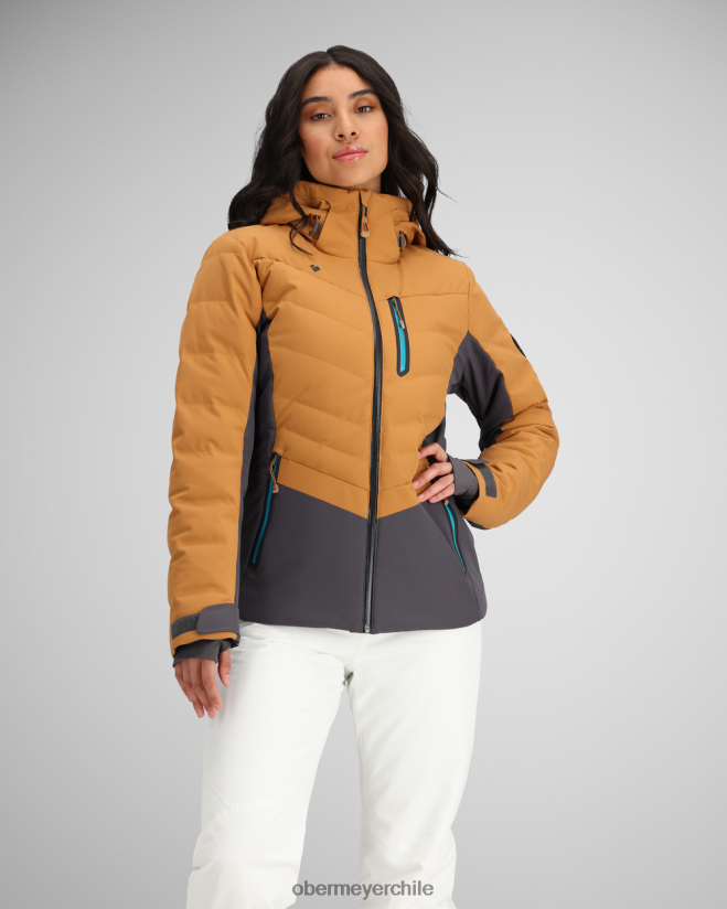 chaqueta de plumón cósima Obermeyer azúcar morena 06060L16 ropa