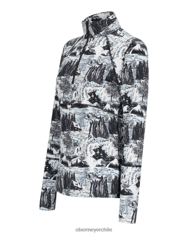 descubrir 1/4 zip Obermeyer bloque de madera 06060L182 ropa