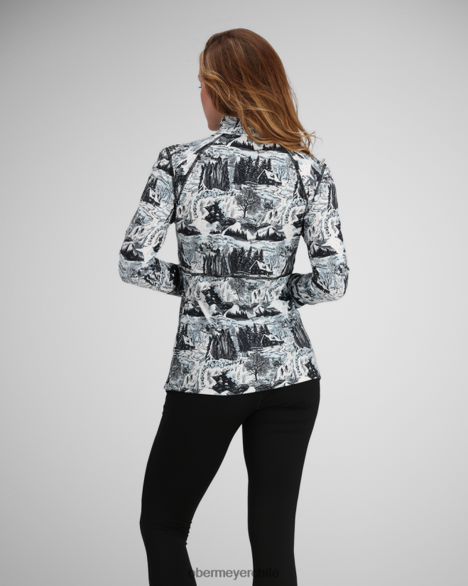 descubrir 1/4 zip Obermeyer bloque de madera 06060L182 ropa