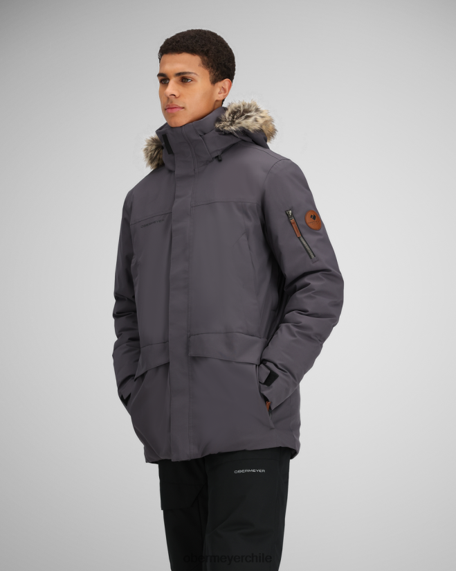 chaqueta ridgeline con piel sintética Obermeyer basalto 06060L392 ropa